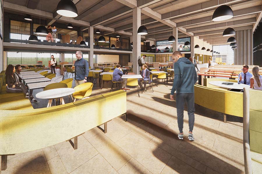 Artistic rendering of the Catalyst kitchen