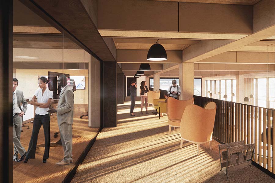 Artistic rendering of the Catalyst mezzanine