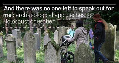 Holocaust memorial talk poster