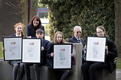 Big Read prize winners holding their certificates