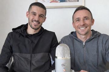Conor Coady with Dr Paul Mansell