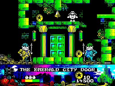 A screenshot of an 8-bit computer game