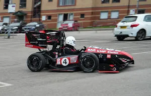 Formula Student car being driven