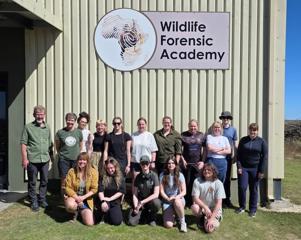 Students at the Wildlife Forensic Aacadmy web