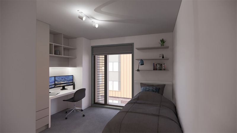 Artistic impression of ensuite bedroom