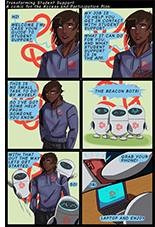 Cover of comic - Transforming Student Support